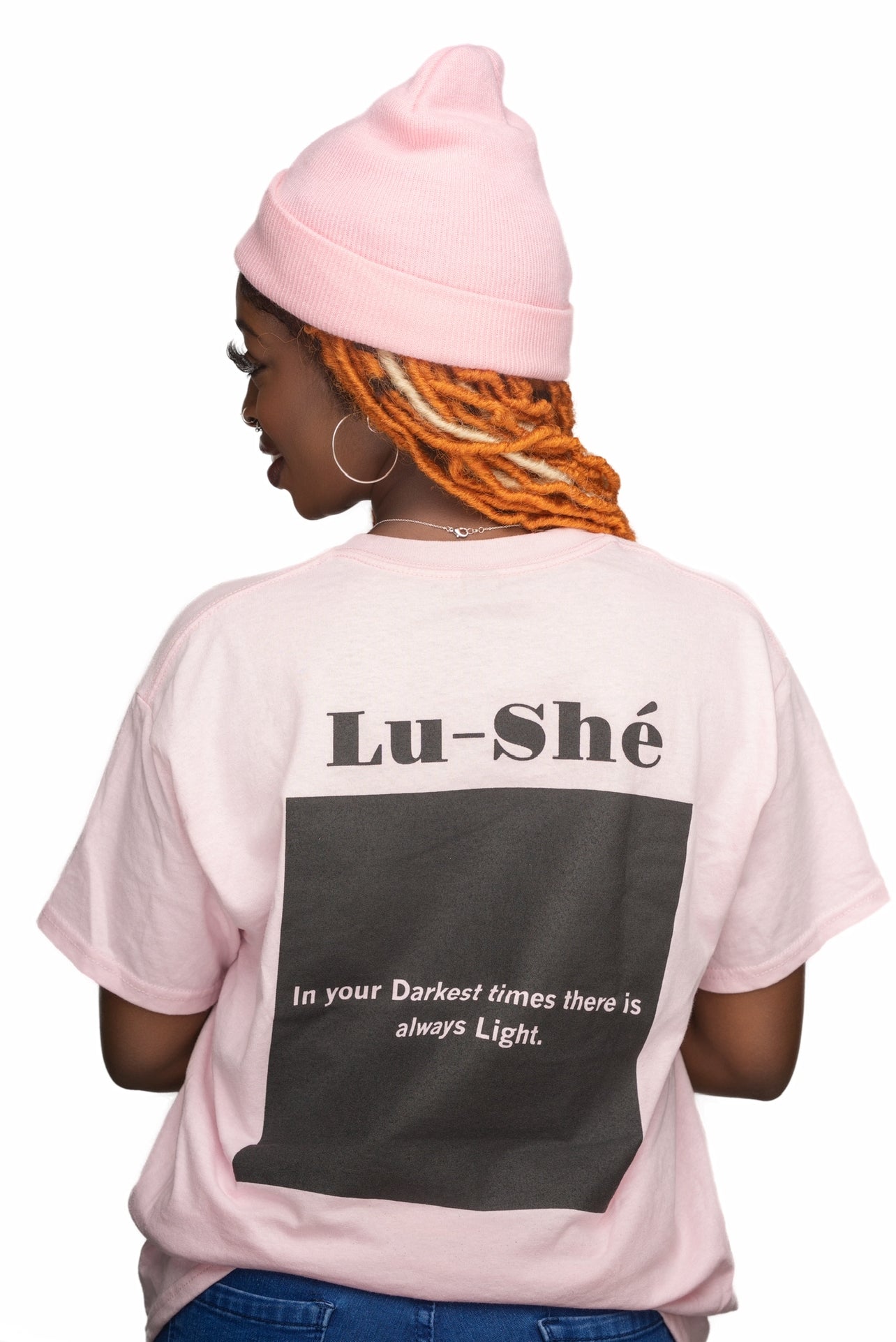 Lu-Shé 'Light In Dawn' - "Back
Design" Tee (PINK)