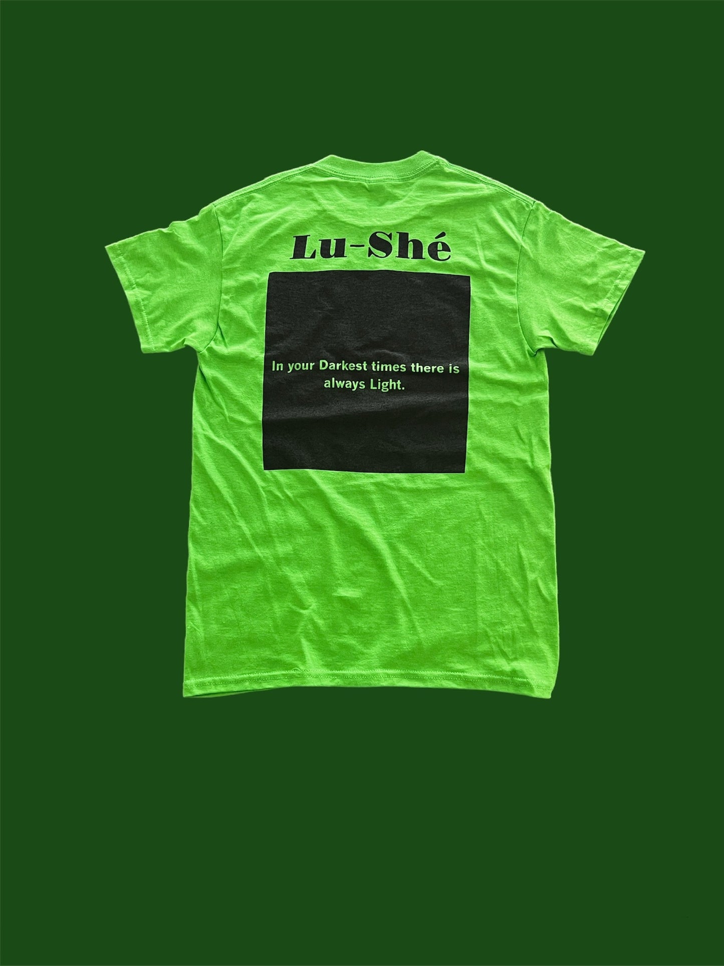 Lu-Shé 'Light In Dawn' - "Back Design" Tee (GREEN)