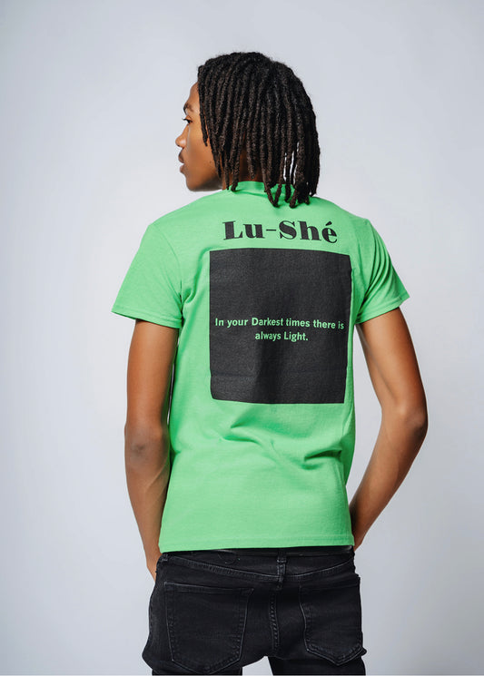 Lu-Shé 'Light In Dawn' - "Back Design" Tee (GREEN)