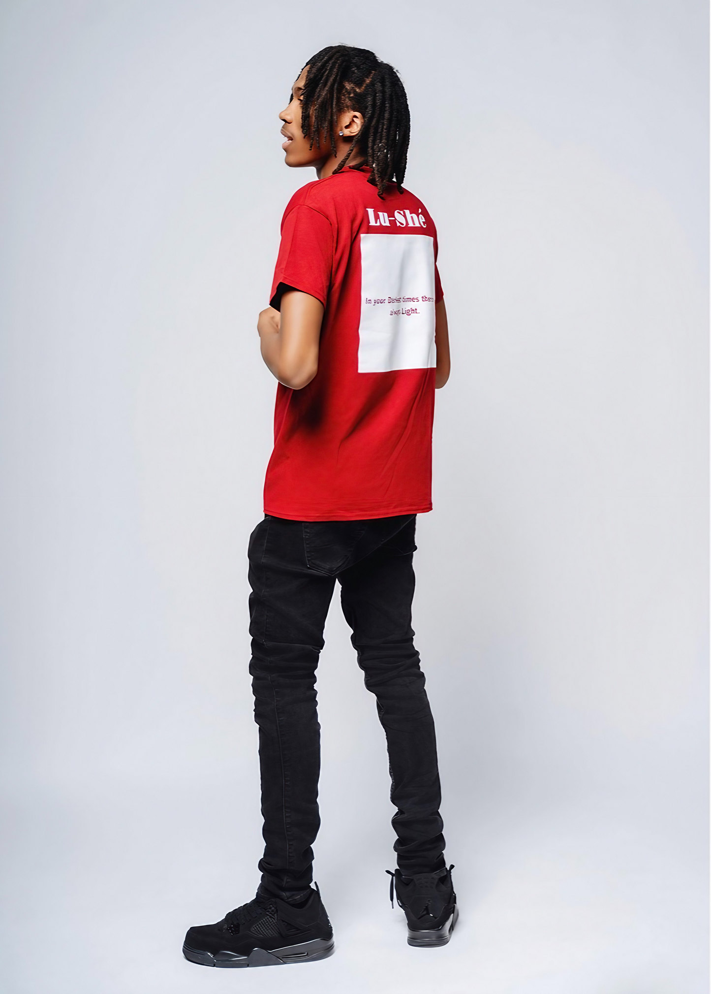 Lu-Shé 'Light In Dawn' - "Back
Design" Tee (RED)